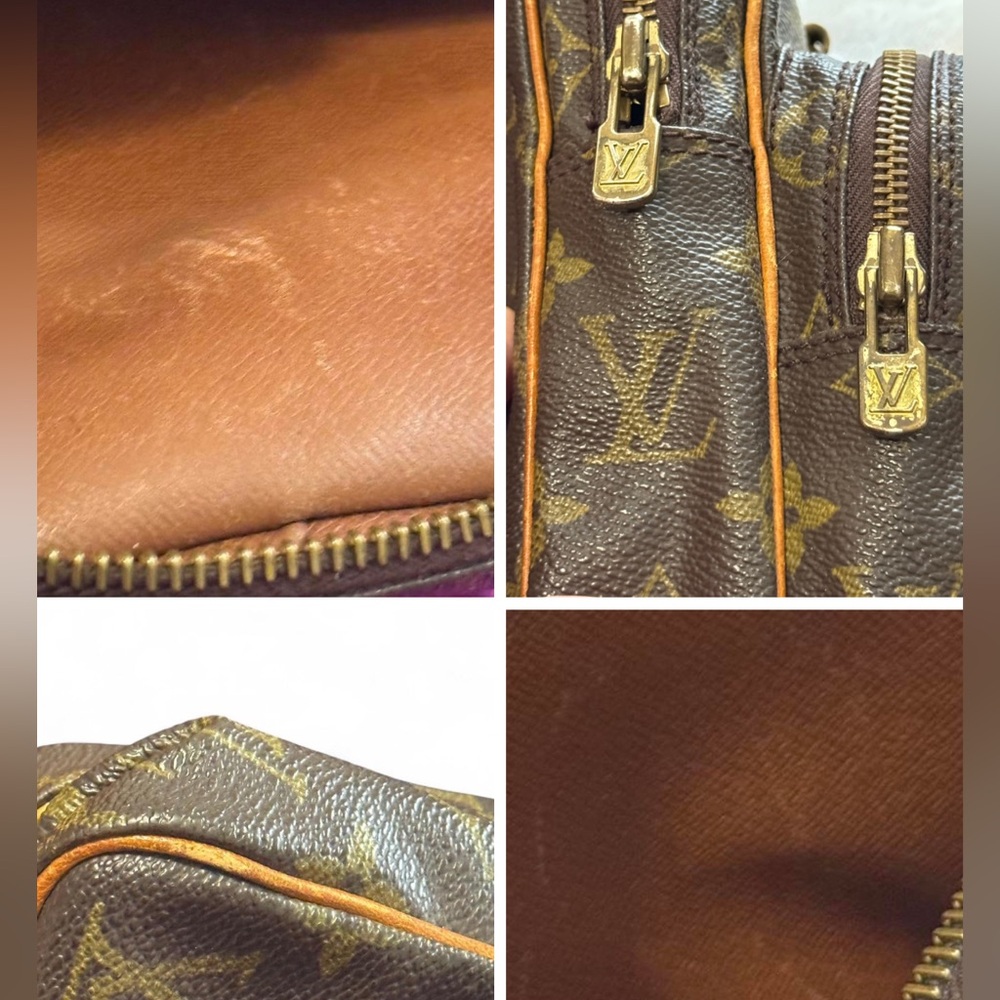 LOUIS VUITTON Vintage 1988 Miniature Amazon Logo LV Monogram Crossbody Bag Purse - Picture 7 of 8